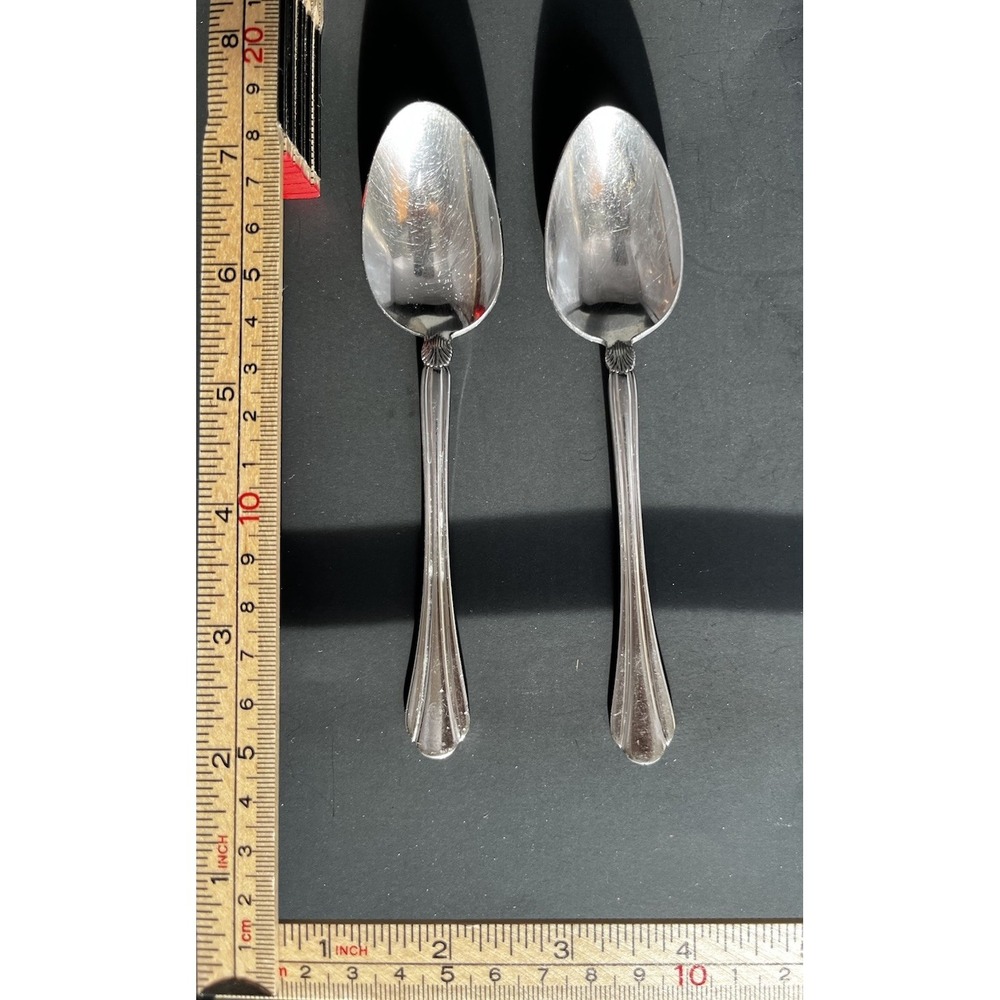 Pfaltzgraff Artesia Glossy Stainless Steel ~ 2 Teaspoons